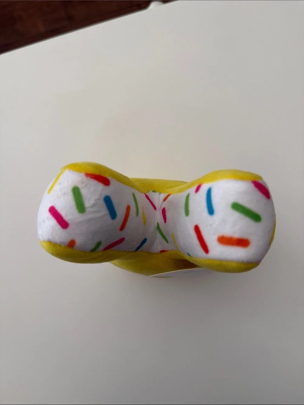 Peeps 8 Inch Yellow with Confetti Pattern on Sides/Top/Bottom Bunny Plushie
